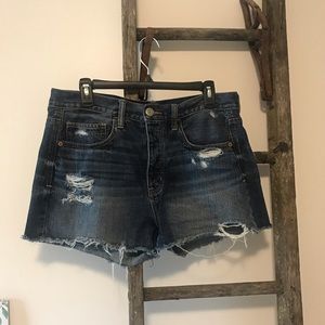 American Eagle Distressed Cut-Off Denim Shorts